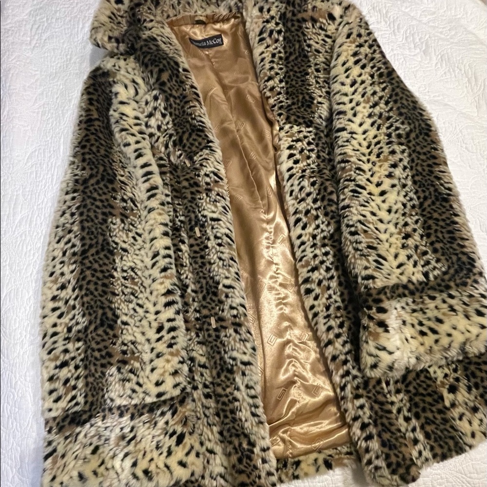 Pamela McCoy mink fur coat